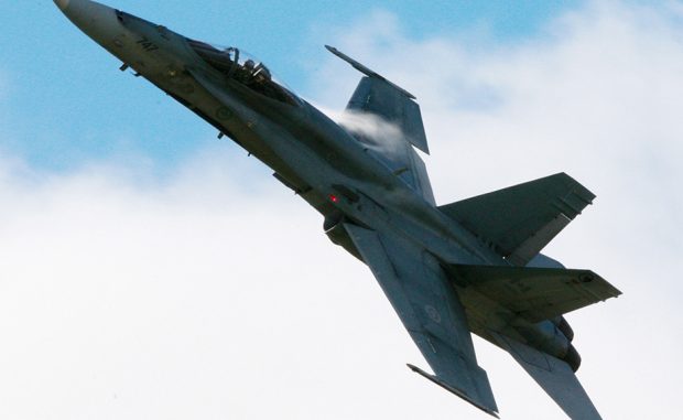 Lightning Struck CF-18 Lands Safely at Whitecourt Airport